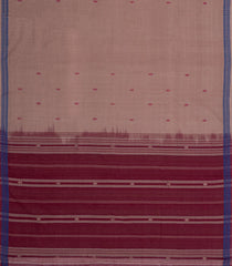 Light Brown Woven Kadappa Cotton Saree With Buttas-KN0754