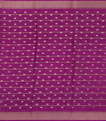 Magenta Printed Synthetic Dola Silk Saree With Zari Stripes & Border-BL5081