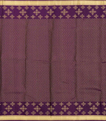 Purple Handloom Kanchipuram Silk Saree With Chevron Motifs-KA14604