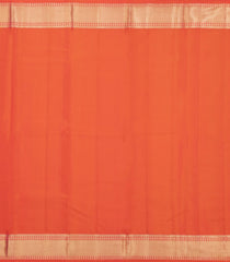 Red Handloom Kanchipuram Silk Saree With Houndstooth Motifs-KA14545