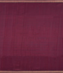 Dark Maroon Handloom Kanchipuram Silk Saree With Zari Border-KA16201