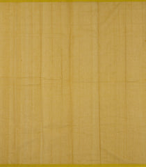 Olive Green Handloom Kanchi Cotton Saree With Elephant Buttas-KC1565