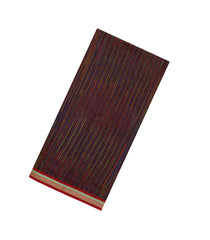 Maroon Handloom Chanderi Cotton Saree With Multi Colour Stripes-CC1590
