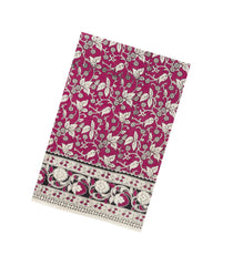 Magenta Printed Kalamkari Cotton Saree-KAL1260