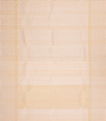 Taupe Handloom Kanchipuram Silk Saree With Zari Checks-KA15337