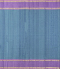 Blue Handloom Silk Cotton Saree With Yazhi Buttas & Contrast Border-SC3992