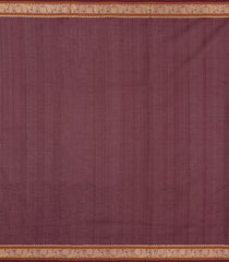 Maroon Handloom Kanchi Cotton Saree With Silk Border-KC1801