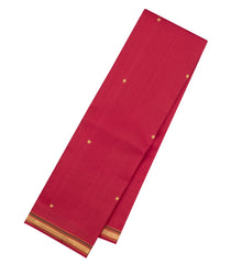 Crimson Handloom Kanchipuram Silk Saree With Raindrop Buttas-KA16205