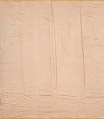 Peach Woven Banarasi Khadi Georgette Silk Saree With Stripes-BE1616