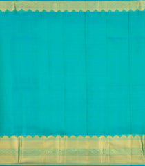 Neon Green Handloom Kanchipuram Silk Saree With Zari Checks & Buttas-KA16305
