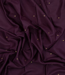 Dark Burgundy Woven Mysore Silk Saree With Buttas-MS3419