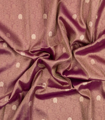 Lilac Woven Art Tissue Dupion Saree With Floral Zari Buttas-BL5887