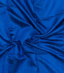 Blue Woven Dupion Silk Saree With Tie & Dye Border-DS0638