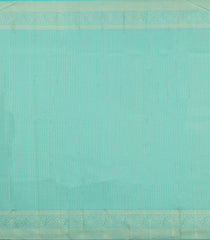 Gold Handloom Kanchipuram Silk Saree With Diagonal Stripes-KA14791