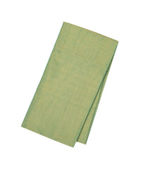 Green Handloom Plain Chanderi Cotton Tissue Saree-CC1343