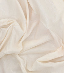 White Woven Bengal Cotton Saree With Crimson Border-BG1538