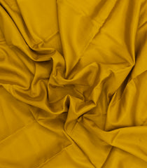 Mustard Woven Mysore Silk Saree With Contrast Zari Border-MS3580