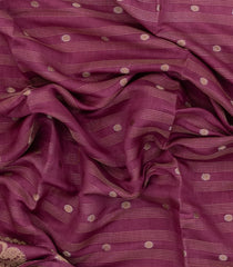 Dusty Pink Printed Synthetics Dola Saree Zari Stripes & Buttas-BL5281
