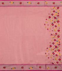 Hot Pink Woven Art Dupion Saree With Buttas & Paithani Pallu-BL5068