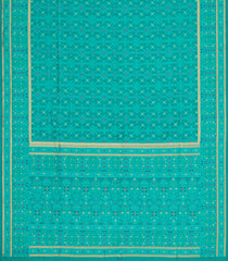 Aquamarine Woven Art Dupion Saree With Tie & Dye Motifs-BL5898