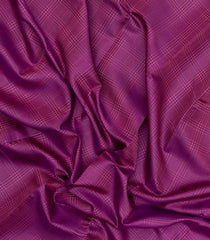 Magenta Handloom Korvai Kanchipuram Silk Saree With Silk Checks-KA15862
