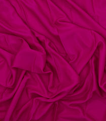 Hot Pink Woven Mysore Silk Saree With Contrast Zari Border-MS3265