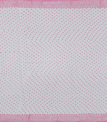 Baby Pink Printed Jaipur Cotton Saree With Floral Motifs-JC1606
