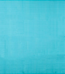 Turquoise Handloom Soft Silk Saree With Diamond Stripes-SO4636