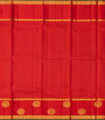Black Handloom Korvai Kanchipuram Silk Saree With Zari Stripes-KA13172