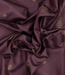 Lilac Woven Tussar Silk Saree With Mango Motifs & Zari Border-TU3527