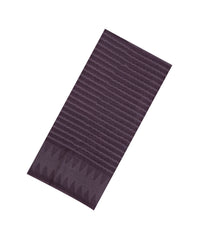 Dark Brown Printed Tussar Silk Saree With Chevron Motifs-TU3367