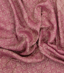 Magenta Woven Mysore Silk Saree With Floral Motifs-MS3532