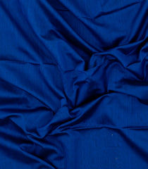 Blue Handloom Maheswari Silk Cotton Saree With Zari Border-SC4155