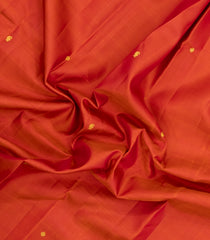 Red Handloom Kanchipuram Silk Saree With Zari Buttas & Border-KA16178