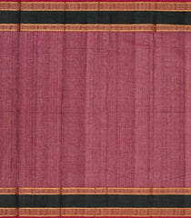 Pink Handloom Kanchi Cotton Saree With Spear Buttas