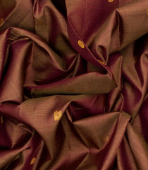 Maroon Handloom Kanchipuram Vairaoosi Silk Saree With Annam, Chakaram Butta-Maroon