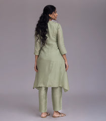 Pastel Green Embroidered Co-Ord Set-CO5006