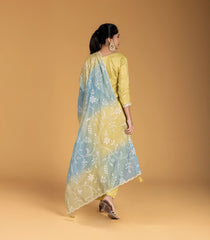 Lemon Yellow Embroidered Festive Kurta Set-RC5625