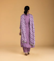 Lavender Embroidered Festive Kurta Set-RC5621