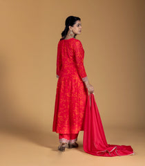 Bright Pink Embroidered Anarkali Set-RC5622