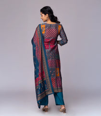 Navy blue Printed Kurta Set-RC5592