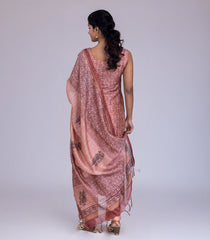 Peach Printed festive Kurta Set-RC5575