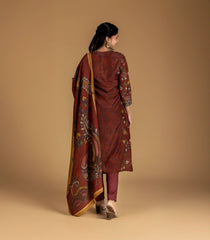 Brown Kalamkari Printed Kurta Set-RC5614