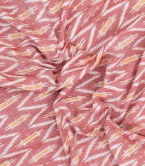 Baby Pink Handwoven Orissa Cotton Saree With Tie & Dye Motifs-OR0924