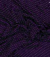 Dark Purple Woven Synthetic Vichitra Saree With Stone Work -BL5431