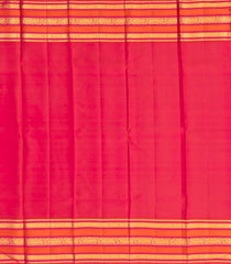 Baby Pink Handloom Korvai Kanchipuram Silk Saree With Floral Jaal Motifs-KA12900
