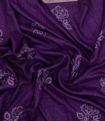 Lilac Woven Synthetics Dola Silk Saree With Zari Border-BL5259