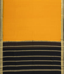 Mustard Woven Mysore Silk Saree With Contrast Border-MS3733