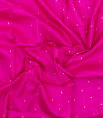 Hot Pink Handloom Uppada Silk Saree With Coin Buttas-UP0414