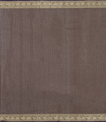 Dark Beige Handloom Kanchi Cotton Saree With Buttas-KC1774
